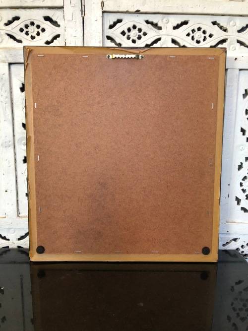 WOW !!! AMAZING DETAILED FRAMED 3D HAND PAINTED CERAMIC TILE OF VENETIAN CANAL