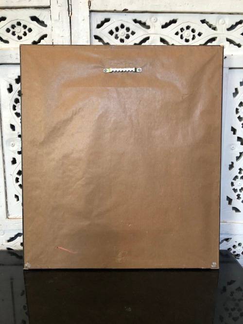 WOW !!! AMAZING DETAILED FRAMED 3D HAND PAINTED CERAMIC TILE OF VENETIAN STREET