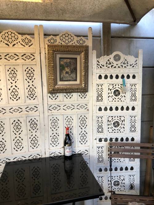 WOW !!! AMAZING DETAILED FRAMED 3D HAND PAINTED CERAMIC TILE OF VENETIAN STREET