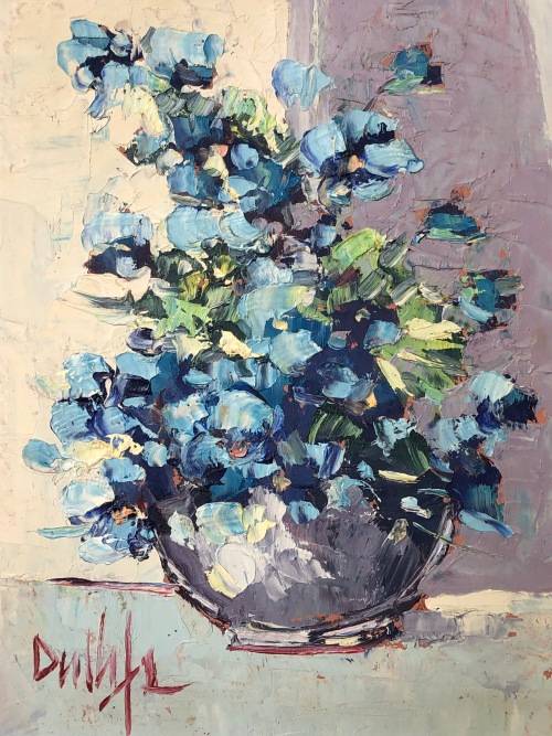 JAN DEETLEFS (SA 20th CENTURY) BEAUTIFUL OIL ON BOARD STILL LIFE PAINTING WITH COA