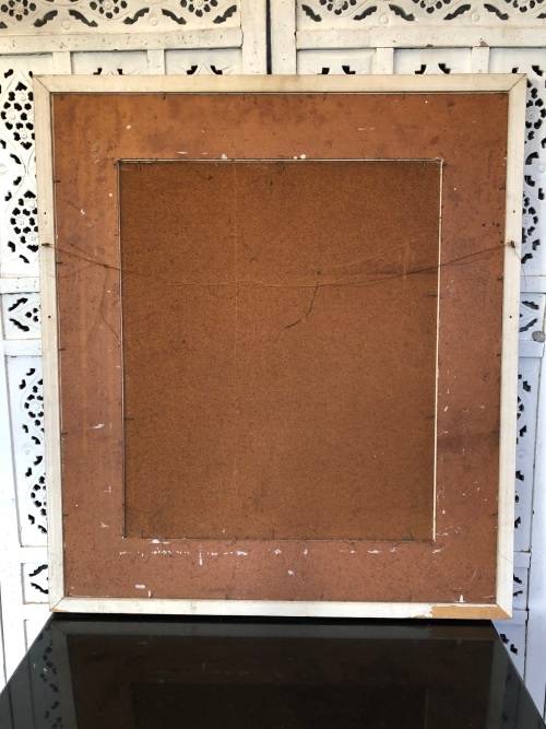 INVESTMENT ART !!! BRIAN WILES (1923 - 1993 SA) OIL ON CANVAS FIXED TO BOARD - FISHERMAN