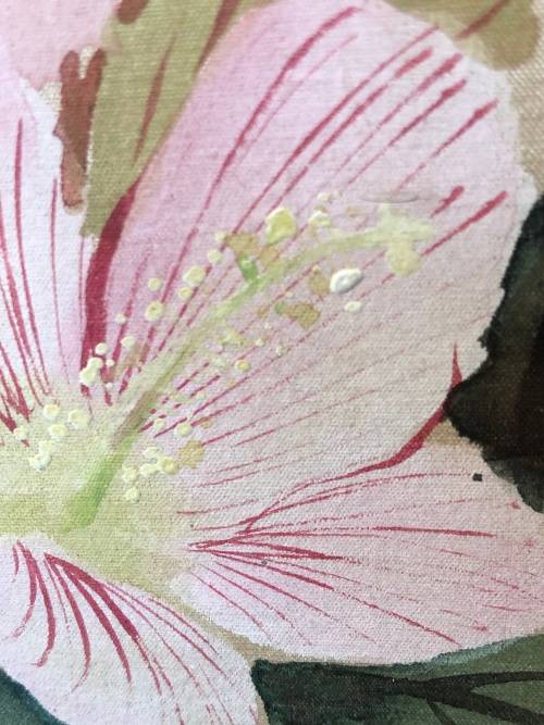 BEAUTIFUL - CHINESE WATERCOLOR PAINTING ON SILK - STUNNING DECOR ITEM
