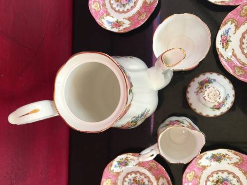 13 Piece Delightful Vintage "Lady Carlyle"  Royal Albert Bone China England