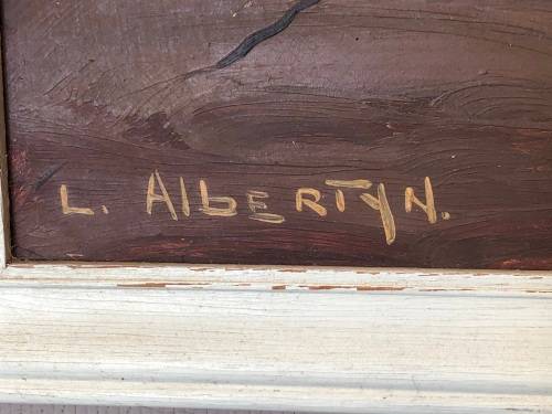 INVESTMENT ART !!! LESLIE JOHN ALBERTYN (1931 - 2011) LARGE FRAMED OIL ON BOARD LANDSCAPE