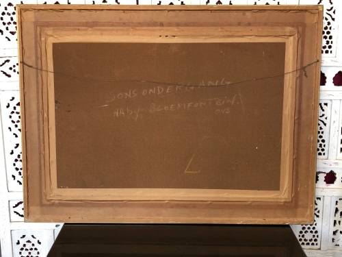 INVESTMENT ART !!! LESLIE JOHN ALBERTYN (1931 - 2011) LARGE FRAMED OIL ON BOARD LANDSCAPE