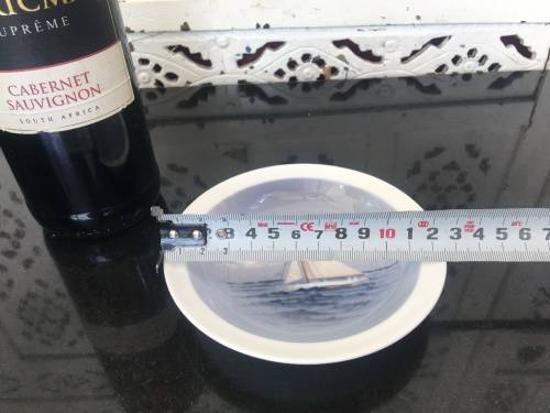 Vintage Royal Copenhagen Denmark Sailboat Decorative 13 cm Plat Nautical Decor with markings