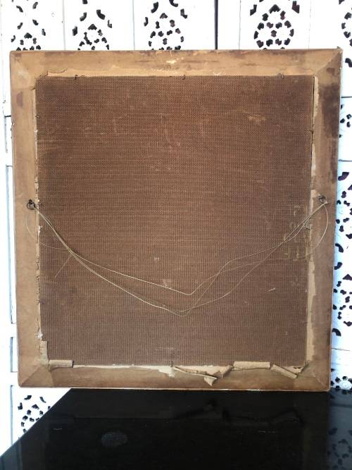 INVESTMENT ART !!! FRANK DOUGLAS (SA 1907 - 1975) - AMAZING FRAMED OIL ON BOARD INTERIOR SCENE