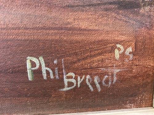 INVESTMENT ART - PHIL BREEDT ACCLAIMED SA ARTIST FRAMED LANDSCAPE OIL ON CANVAS BOARD