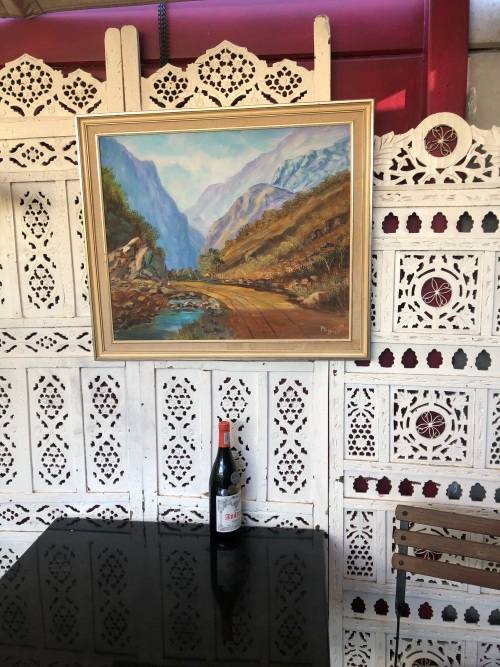 INVESTMENT ART - PHIL BREEDT ACCLAIMED SA ARTIST FRAMED LANDSCAPE OIL ON CANVAS BOARD