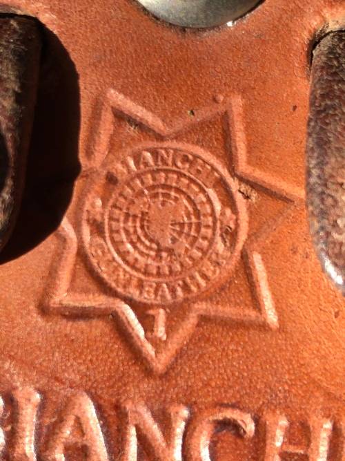 WOW !! GENUINE THICK LEATHER BIANCHI #30 CLIP GRIP FOR .45 AUTO - CLEARLY MARKED