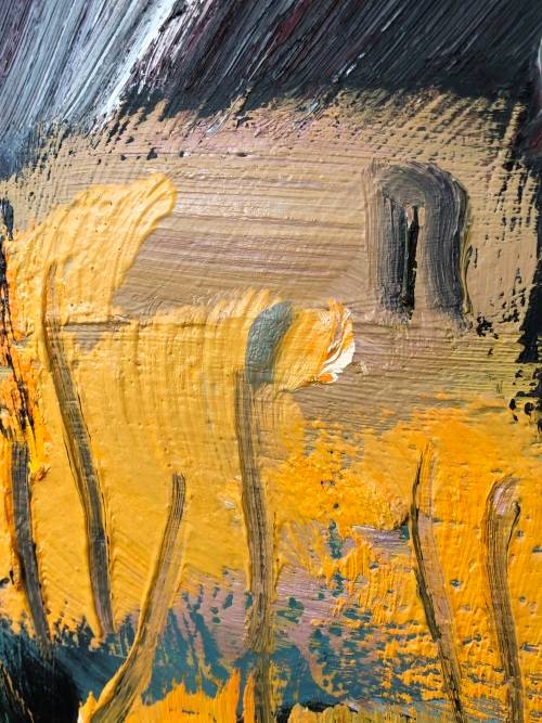 For J.J Vos Only  FRANS CLAERHOUT (SA 1919 - 2006) - FRAMED ORIGINAL LARGE OIL ON BOARD -