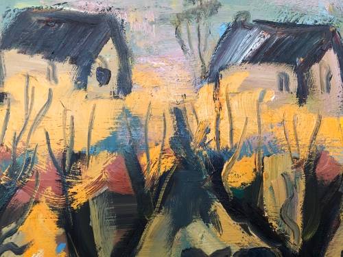 For J.J Vos Only  FRANS CLAERHOUT (SA 1919 - 2006) - FRAMED ORIGINAL LARGE OIL ON BOARD -