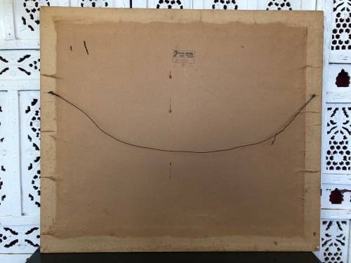 For J.J Vos Only  FRANS CLAERHOUT (SA 1919 - 2006) - FRAMED ORIGINAL LARGE OIL ON BOARD -