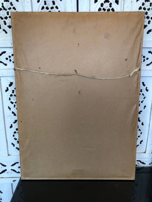 STUNNING LARGE FRAMED WATERCOLOR PAINTING OF BLUEGUM TREES DATED 1980 BY A. EIDELMAN