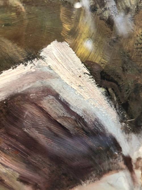 GORGEOUS FRAMED OIL ON BOARD FARM HOUSES BY SA ARTIST E. DRYSDALE - STUNNING ARTWORK