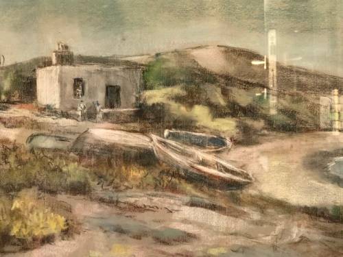 AMAZING FRAMED PASTEL PAINTING BY SA ARTIST SHEILA BENNETT