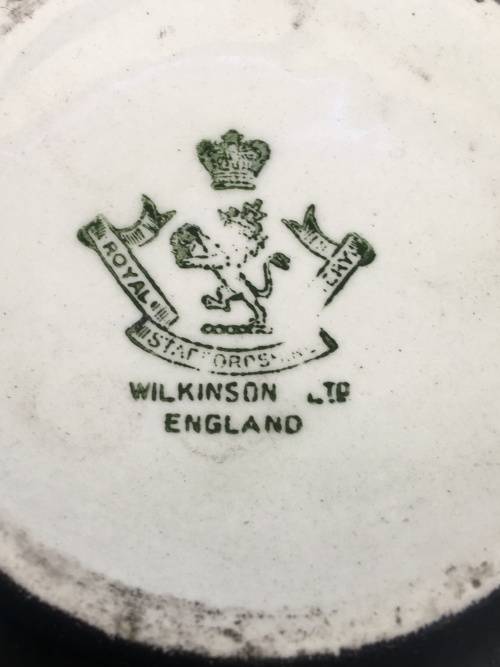 RARE c1910 Marked Royal Staffordshire Pottery Wilkinson LTD England 3 Piece Soap Dish