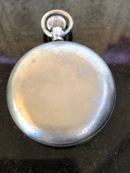LOVELY VINTAGE MECHANICAL WIND UP CYMA POCKET WATCH IN FULL WORKING ORDER - 1960's