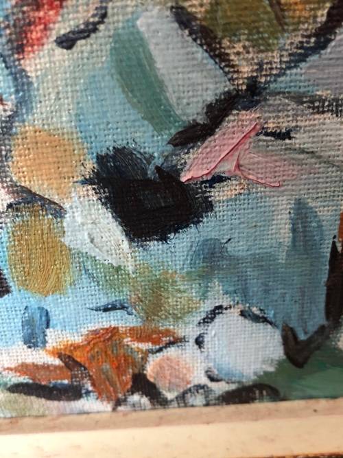 INVESTMENT ART - OIL ON CANVAS LAID ON BOARD DISTRICT SIX SIGNED CP - POSSIBLY CONSTANCE PENSTONE