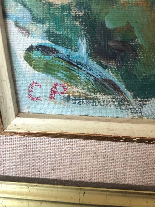 INVESTMENT ART - OIL ON CANVAS LAID ON BOARD DISTRICT SIX SIGNED CP - POSSIBLY CONSTANCE PENSTONE