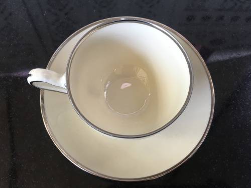 Rare KPM Kjebenhavns Porcellains Maleri A/5 Marked Biscuit & Silvert Gilt Duo Demmitasse