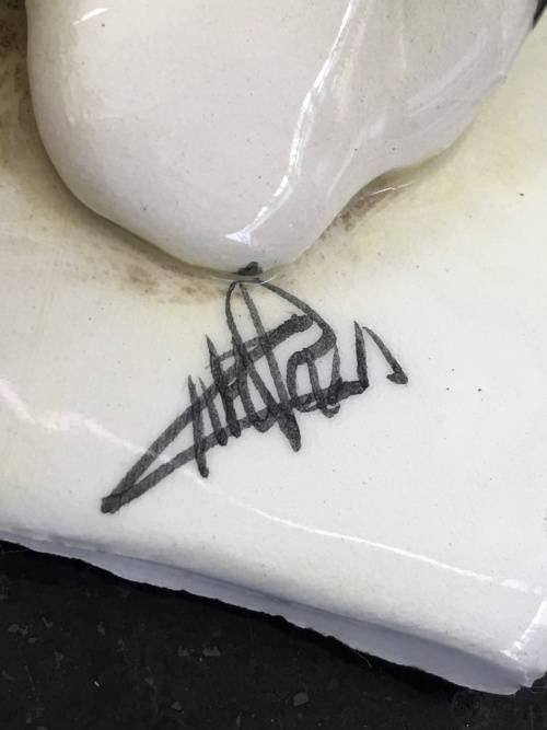 Lot Of 4 Signed Italian Vintage Pottery Art Ornaments