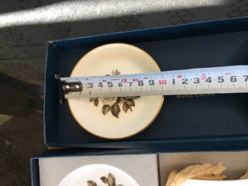 Vintage Royal Worcester Fine Bone China 5 Piece Porcelain Box Set