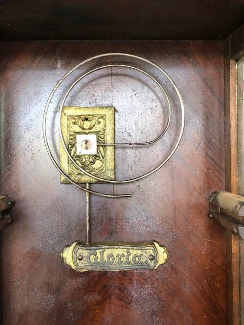 c1894 - LARGE GUSTAV BECKER SILESIA CHIMING WALL CLOCK - WORKING 100 - P54 MOVEMENT