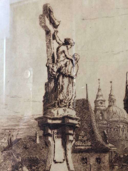 INVESTMENT ART - SIR ERNEST GEORGE (UK 1839 - 1922) BEAUTIFUL FRAMED AND SIGNED ETCHING