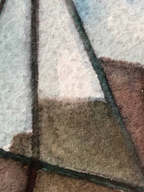 WOW  STUNNING FRAMED ARCHITECTURAL WATERCOLOR PAINTING - COULD BE A RENDERING - SIGNED