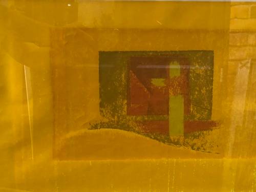 LIONEL ABRAMS (SA 1931 - 1997) FRAMED LIMITED EDITION NUMBERED 20/250 SCREENPRINT AND DATED 1970