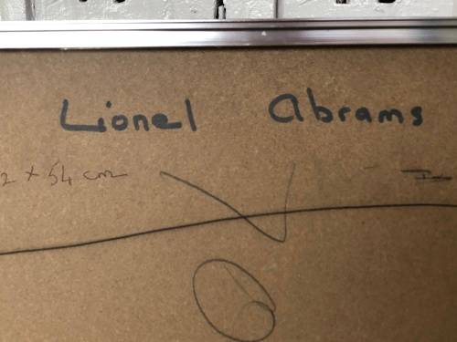 LIONEL ABRAMS (SA 1931 - 1997) FRAMED LIMITED EDITION NUMBERED 20/250 SCREENPRINT AND DATED 1970