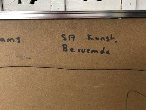 LIONEL ABRAMS (SA 1931 - 1997) FRAMED LIMITED EDITION NUMBERED 20/250 SCREENPRINT AND DATED 1970