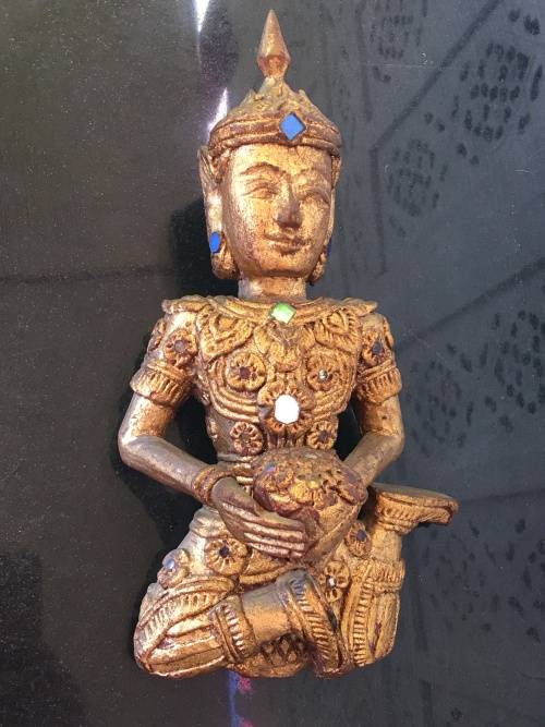 Antique Wooden Carved Eastern Female Deity
