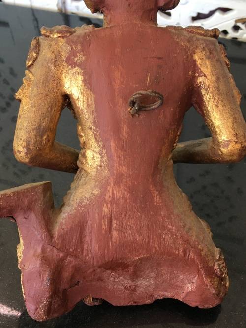 Antique Wooden Carved Eastern Female Deity