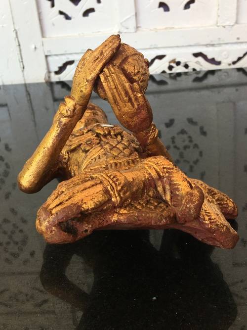 Antique Wooden Carved Eastern Female Deity