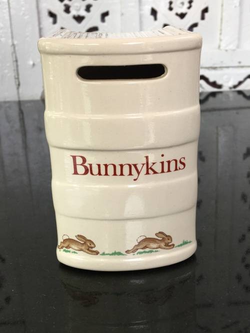 Porcelain `Bunnykins` Money Box By Royal Doulton Tableware LTD 1936 Made In England.
