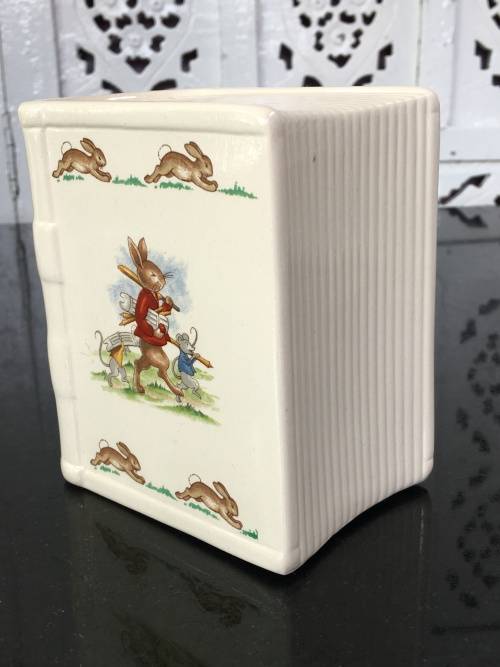 Porcelain `Bunnykins` Money Box By Royal Doulton Tableware LTD 1936 Made In England.