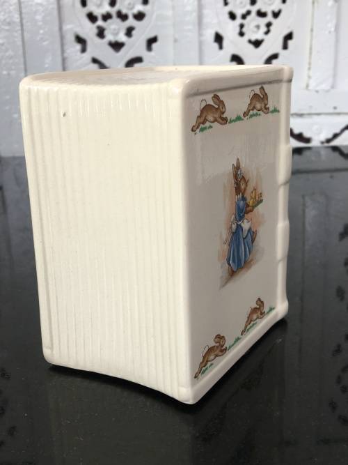 Porcelain `Bunnykins` Money Box By Royal Doulton Tableware LTD 1936 Made In England.
