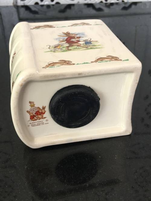Porcelain `Bunnykins` Money Box By Royal Doulton Tableware LTD 1936 Made In England.