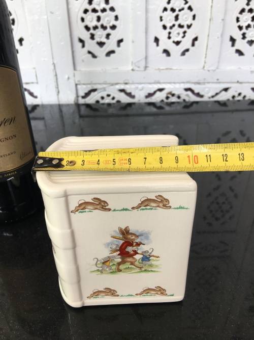 Porcelain `Bunnykins` Money Box By Royal Doulton Tableware LTD 1936 Made In England.