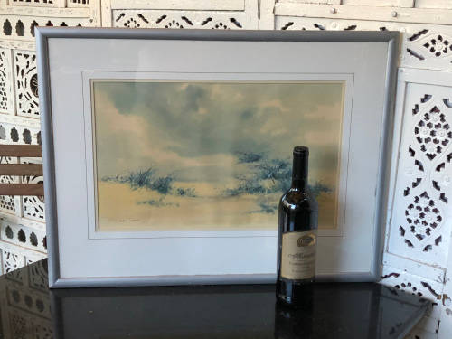 FANTASTIC FRAMED WATERCOLOR PAINTING BY D. BEZUIDENHOUT (SA 20th CENTURY)