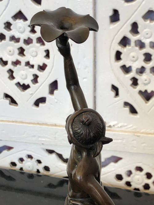 STUNNING FUNCTIONAL ARTWORK !!! GORGEOUS BRONZE FIGURE OF A CHINESE GENTLEMAN - INCENSE BURNER