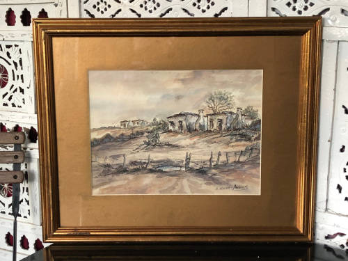 INVESTMENT ART !!! ALEXANDER ROSE-INNES (SA 1915 - 1996) - EXQUISITE FRAMED WATERCOLOR PAINTING