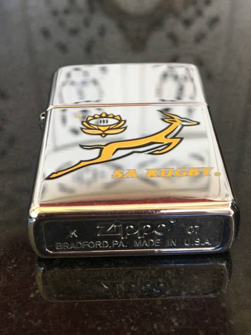 Genuine Zippo S.A. Rugby 2007 Limited Edition Bradford USA Lighter. Used.