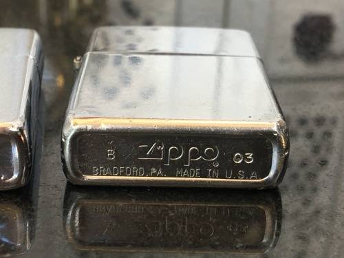 Vintage Lot 2 Genuine Zippo  Bradford USA Lighters. and 1 Kalan China lighter - Used.