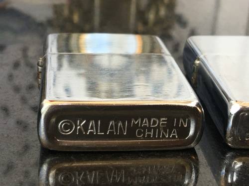 Vintage Lot 2 Genuine Zippo  Bradford USA Lighters. and 1 Kalan China lighter - Used.