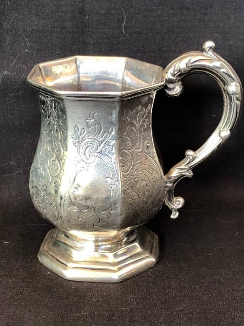 WOW !!! STERLING CHRISTENING CUP LONDON HALLMARKED 1840 - JOSEPH ANGELL I AND II - 98.63g