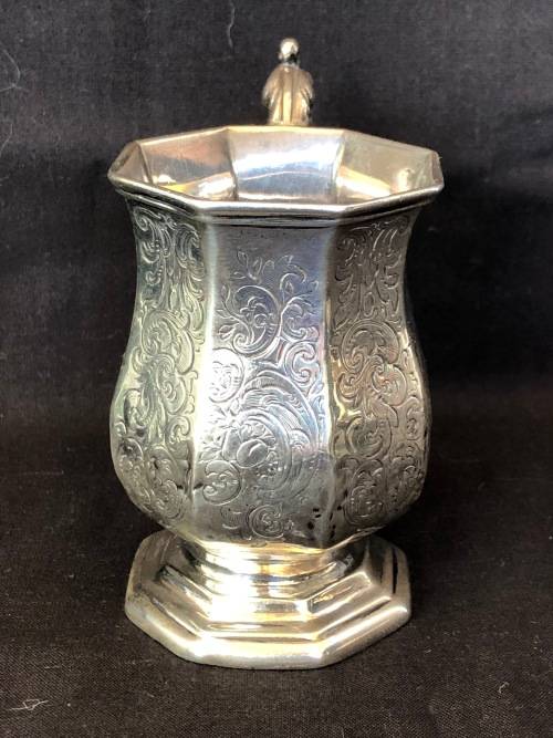 WOW !!! STERLING CHRISTENING CUP LONDON HALLMARKED 1840 - JOSEPH ANGELL I AND II - 98.63g