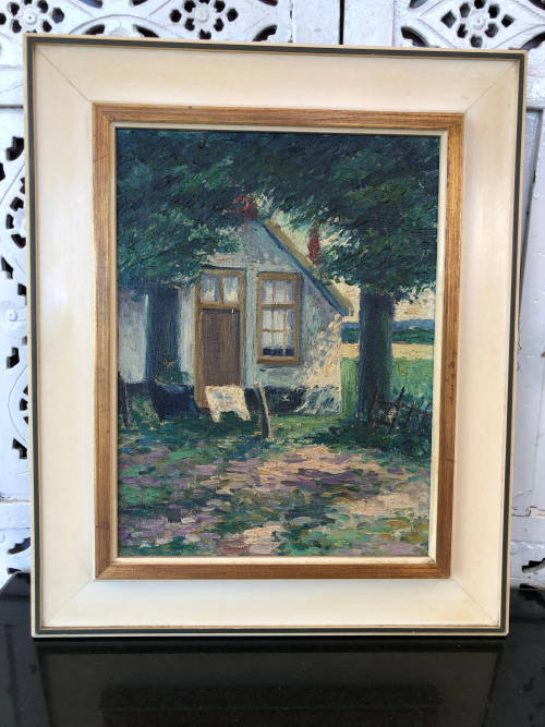 INVESTMENT ART !!! JAN PONSTUN (DUTCH) FANTASTIC FRAMED OIL ON CANVAS PAINTING - DATED 1913